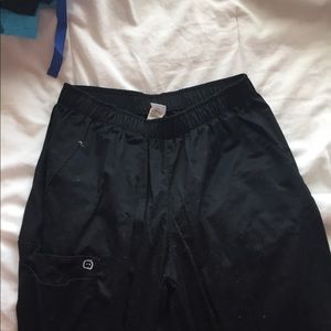 Scrubs black slimming pants Wonder Work Medium
